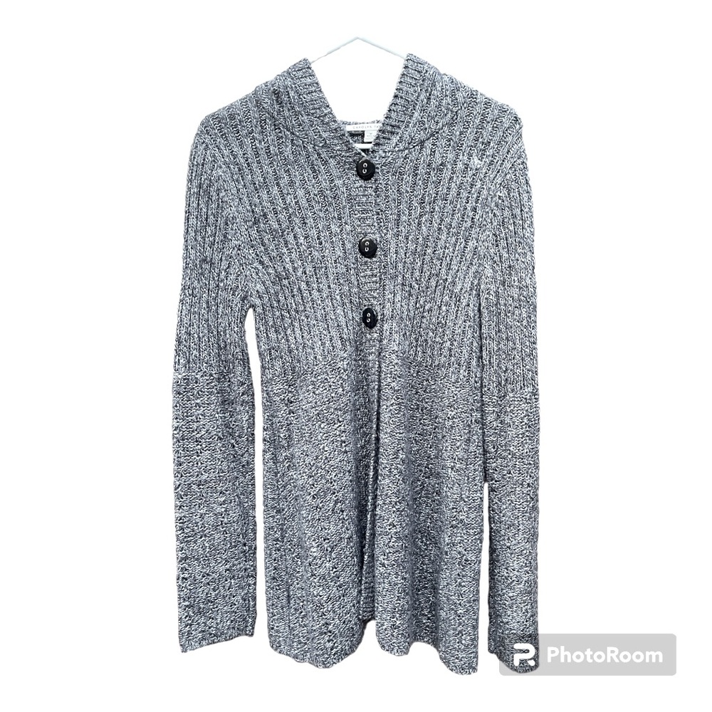 Cardigan Sweater (Grey) - Carolyn Taylor